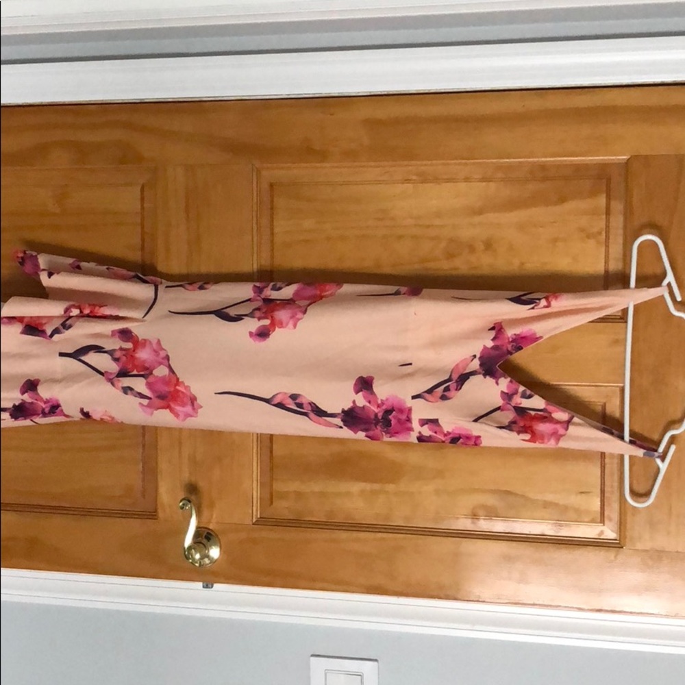 Asos Peach dress with floral print